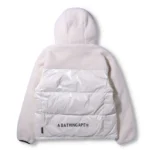 BAPE BOA PANEL HOODIE DOWN JACKET-WHITE