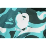 BAPE MARBLE CAMO SHIRRED WAIST HOODIE LADIES