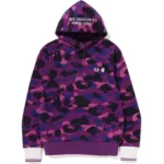 BAPE® x FRED PERRY COLOR CAMO ZIP HOODIE – PURPLE