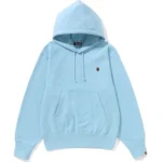 BAPE HOODIE APE HEAD ONE POINT-SKY BLUE