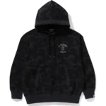 BAPE ASIA CAMO PULLOVER HOODIE RELAXED FIT MENS-BLACK