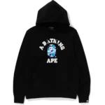 BAPE HOODIE ABC CAMO COLLEGE ORGANIC COTTON PULLOVER