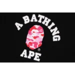 BAPE HOODIE ABC CAMO COLLEGE ORGANIC COTTON PULLOVER