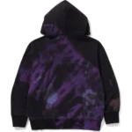 BAPE TIE DYE COLLEGE RELAXED FIT PULLOVER HOODIE MENS