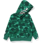 BAPE COLOR CAMO SHARK ZIP HOODIE KIDS