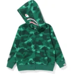 BAPE COLOR CAMO SHARK ZIP HOODIE KIDS