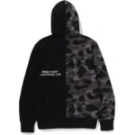 BAPE® x FRED PERRY COLOR CAMO ZIP HOODIE – BLACK