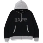 BAPE COLOR CAMO FIT ZIP HOODIE MENS-BLACK