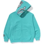 BAPE HAND FIT SHARK FULL ZIP HOODIE MENS