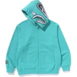 BAPE HAND FIT SHARK FULL ZIP HOODIE MENS