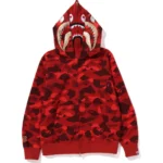 BAPE COLOR CAMO DOUBLE SHARK FULL ZIP HOODIE MENS