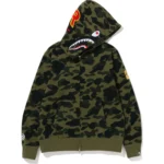 BAPE 1ST CAMO 2ND SHARK FULL ZIP HOODIE