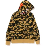 BAPE 1ST CAMO 2ND SHARK FULL ZIP HOODIE