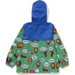 BAPE BABY MILO SPEECH BALLOON COLOR BLOCK HOODIE KIDS-MULTI