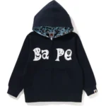 BAPE KIDS X CHOCOMOO ZIP HOODIE KIDS-NAVE