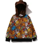 BAPE BABY MILO TOY BOX ZIP HOODIE KIDS-Multi