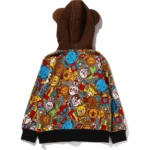 BAPE BABY MILO TOY BOX ZIP HOODIE KIDS-Multi