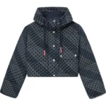 BAPE HOODY DOWN JACKET LADIES-indigo