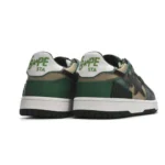 BAPE SK8 STA Low Camo Shoes-BAPESTA Black