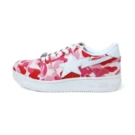 BAPESTA Low Abc Camo 20th Anniversary Shoes-RED