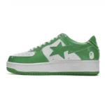 BAPESTA Patent Leather Shoes-GREEN