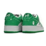 BAPESTA Patent Leather Shoes-GREEN