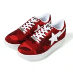 BAPESTA M2 Low Camo Shoes-RED