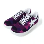 BAPESTA M2 Low Camo Sneakers-PURPLE