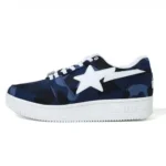 BAPESTA M2 Low Canvas Shoes-Navy camo