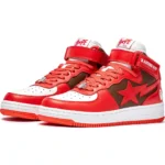 BAPESTA MI #2 Mid Shoes-RED