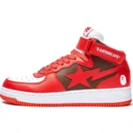 BAPESTA MI #2 Mid Shoes-RED