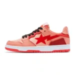 BAPESTA SK8 #5 Low Shoes-Rose REd