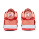 BAPESTA SK8 #5 Low Shoes-Rose REd