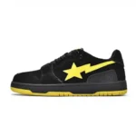 BAPESTA Sk8 93 Low Top Shoes-BLACK