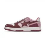 BAPESTA Sk8 Low Court Sneakers-PINK