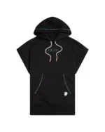 BAPE BAPY CHAIN STITCH LOGO SHORT SLEEVE HOODIE LADIES