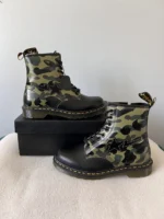 Bape x Dr. Martens 1460 Boots-BAPESTA Army Green